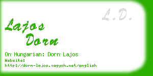 lajos dorn business card